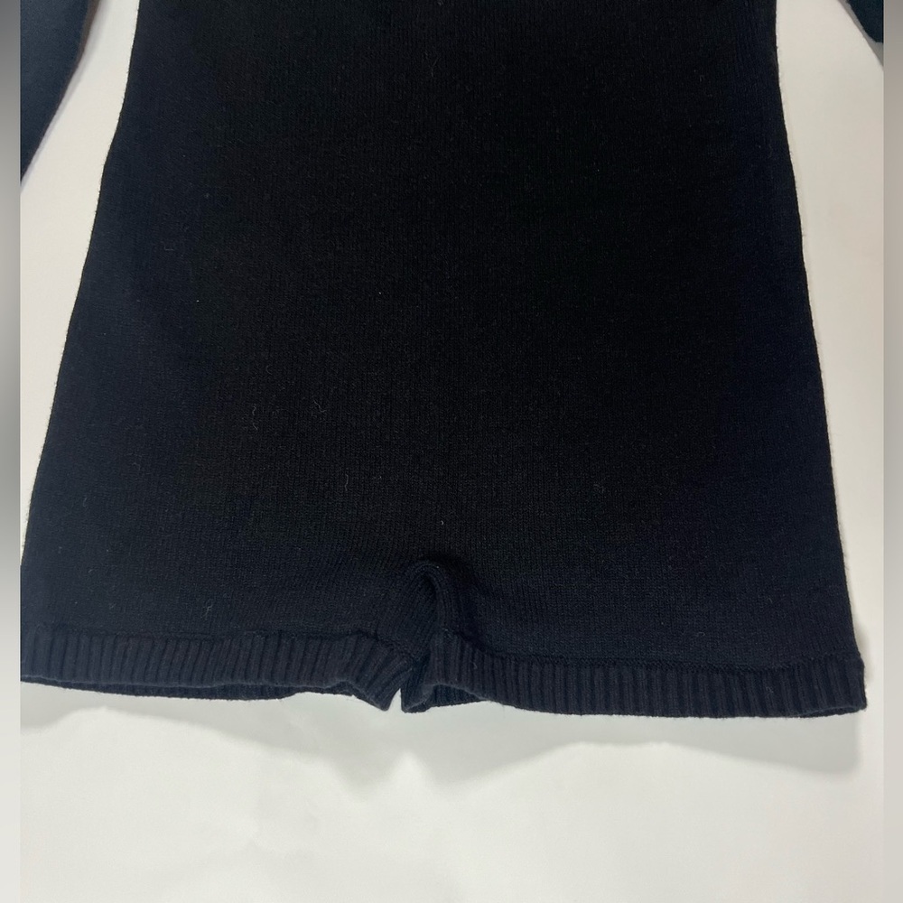 Edikted Black Off-Shoulder Sweater Romper M/L | Girls Night Out Winter - Picture 4 of 5
